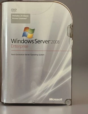 NUEVO MICROSOFT WINDOWS SERVER ENTERPRISE 2008 25 LICENCIAS DE ACCESO DE CLIENTE P72-02906 Foto 1 de 2