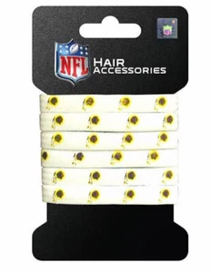 NFL Washington Redskins Haarschmuck 6 elastische Pferdeschwanzbänder - Bild 1 von 1