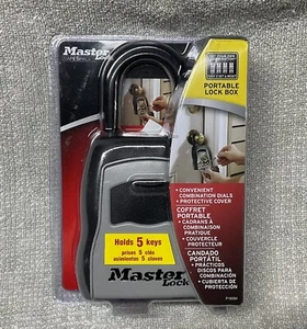 MasterLock 5400D Set Ihre eigene Kombination tragbare Schlossbox 5 Schlüssel Kapazität schwarz - Bild 1 von 2