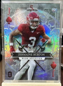 2023 Wild Card 5 Card Draw Jack Of Hearts 1/1 Silver Jermaine Burton #sd-jb - Picture 1 of 2