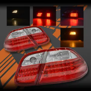 Clear Red LED Tail Lights for Mercedes-Benz CLK-Class W208 C208 A208 1997-2002 - Bild 1 von 4