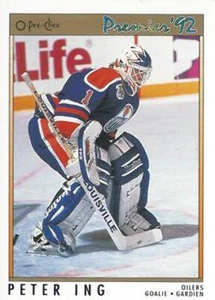 #33 Peter Ing - Edmonton Oilers - 1991-92 O-Pee-Chee Premier Hockey - Picture 1 of 1