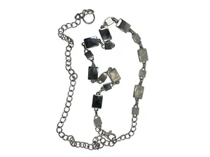 Cinturón mujer talla 26 pulgadas-48 pulgadas plateado ajustable eslabón metálico - Imagen 1 de 8