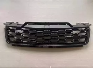 For 2018-2022 Range Rover Sport Carbon Fiber Look Gloss Black Front Bumper Grill - Imagen 1 de 1