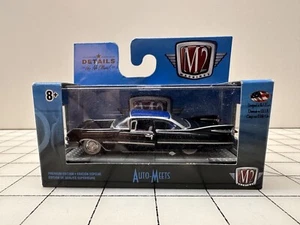 M2 Machines 2019 - Auto Meets - 1959 Cadillac Series 62 (Black & Blue) A3 - Picture 1 of 8