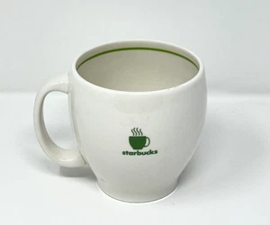 Vintage 2003 Starbucks Kaffee Barista grün dampfende Kaffeetasse Becher Dual Logo - Bild 1 von 3