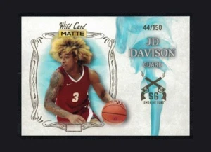 2022-23 Wild Card Matte Draft Smoking Gun White Blue Smoke #SG12 JD DAVISON /150 - Picture 1 of 3