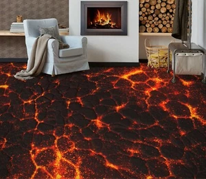 3D Volcanic Land 57RAI49 Floor WallPaper Murals Wall Print Decal AJ WALL Fay - Picture 1 of 6