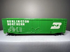 TYCO BURLINGTON NORTH BN 100024 50' SPINA SCATOLA PORTA AUTO HO treno ferrovia RR - Foto 1 di 12