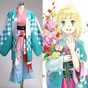 NEW Ao no Blue Exorcist Costume Anime Shiemi Moriyama Kimono Cosplay Halloween - Picture 1 of 12