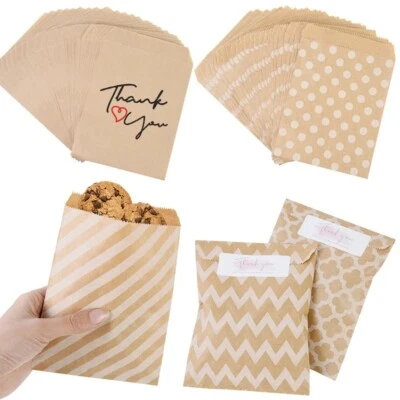 Kraft Paper Bags for Wedding Gift Food Packaging Kids Birthday Party Decoration - Image 1 of 4