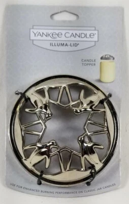 Yankee Candle Illuma-Tapa Pingüinos Plateado Candle Topper Foto 1 de 2