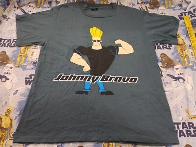 Camiseta Vintage Johnny Bravo Camiseta XL Hombre’s Cartoon Network 2 Caras Foto 1 de 4