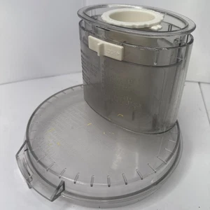 Cuisinart Food Processor DLC-7 Custom 14 Pusher Large Small DLC-018BGTX & Lid - Picture 1 of 23