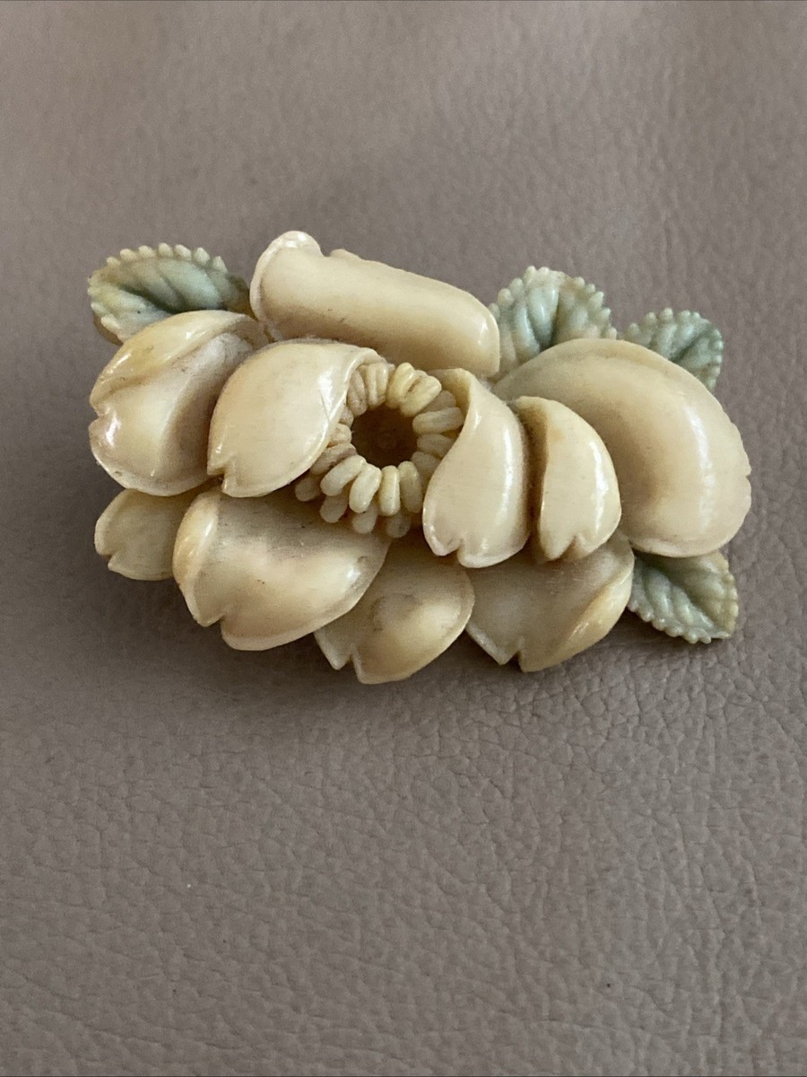 vintage celluloid flower pin products for sale | eBay