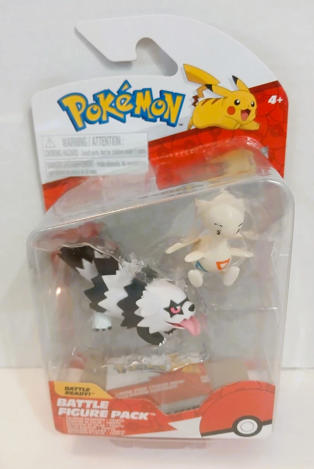 Pokemon Battle Figure Pack Galarian Zigzagoon & Togetic Nuevo POR Jazwares Foto 1 de 1