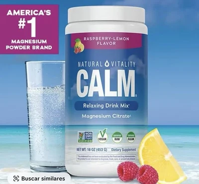 Mezcla de bebidas relajantes CALM - Mezcla de bebidas antiestrés - Con citrato de magnesio lónico Foto 1 de 2