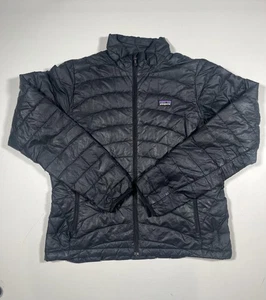 Chaqueta Patagonia Mujer Grande Negra Nano Puff Aislada Embalable Cremallera Completa Cálida - Imagen 1 de 8