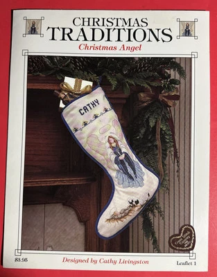 Christmas Traditions Christmas Angel Stocking Cross Stitch Cathy Livingston - Image 1 of 4