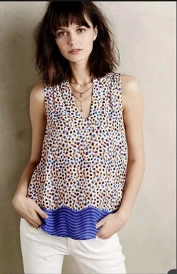 Camiseta sin mangas fluida para mujer Maeve Anthropologie 10 Foto 1 de 4