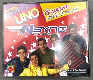 NSYNC UNO Card Game And Exclusive CD Vintage Y2K Mattel Justin Timberlake 2000 - Picture 1 of 10