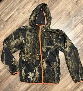 Columbia Omni Wick Camouflage Kids Youth XL 18-20 Rain Jacket Hooded EUC - Picture 1 of 6