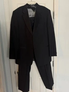 Tuxedo Wedding, Formal, Geoffrey Beene 42R,34x32 Pants Blk Wool Tux Satin Lapel - Bild 1 von 13