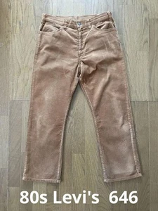 80S Levi'S 646 Corduroy Brown Vintage - Picture 1 of 6