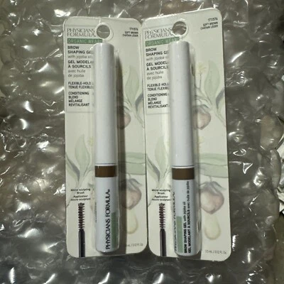 Physicians Formula Organic Wear EyeBrow Shaping Gel Soft Brown 2 Pk New & Sealed - Image 1 of 4