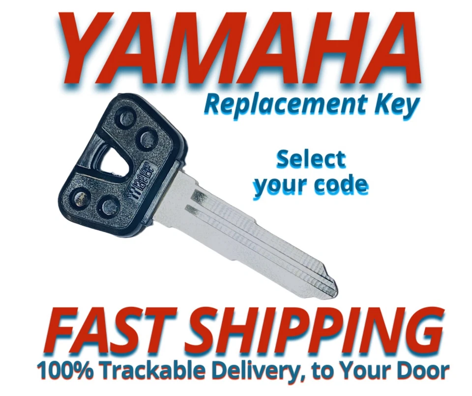 Yamaha Motorcycle Scooter ATV Keys Replacement Key Cut to Code  D32010-D39697  - Image 1 of 3
