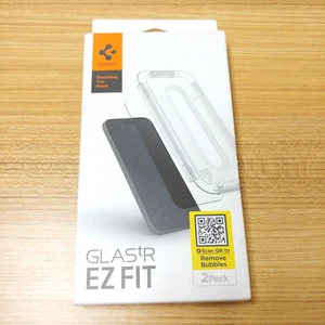 Spigen iPhone 16 / 15 Capteur écran Protecteur GLAS.tR EZ Fit Pack de 2 AGL06903 - Photo 1 sur 2