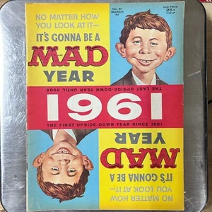 Mad Magazine No. 61 March 1961 USA Humor/Satire Upside Down Cover VINTAGE-Good - Picture 1 of 2