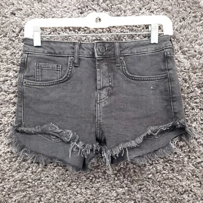 Pantalones Cortos de Jean Forever 21 LA Denim Mujer 24 Negros Elastizados Lindo Corte Foto 1 de 4