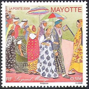 Mayotte 2008 Wedding Ceremony/Costume/Clothes/Textiles/Design 1v (n42704)