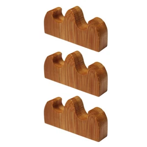 3 Pcs Calligraphy Brush Holders Banboo Chinese Brush Pen Rack - Afbeelding 1 van 12