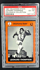 1991 Oklahoma State Collegiate #48 Leonard Thompson PSA 6 EX-MT *Only 5 Higher*