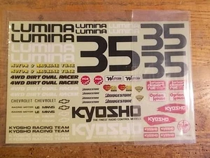 OR-25 Decal Sheet - Kyosho Chevrolet Lumina 4WD Dirt Oval Racer / Slingshot - Picture 1 of 2