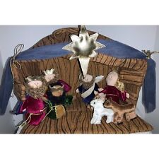 Holiday Time Nativity 9 Piece Fabric Child's Play Set