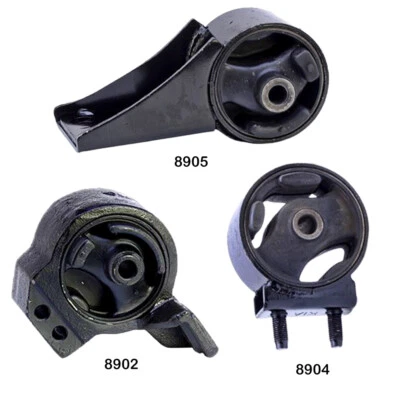 Soportes de motor delanteros, traseros y derechos 3 piezas para Kia Spectra 00-04 Sephia 89-01 1,8 L MT Foto 1 de 4