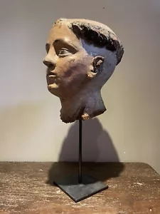 Cabeza de San Antonio de Padua, Portugal, siglo XVIII - Imagen 1 de 16
