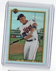 2020 Topps Bowman 1990 Bowman Card # 90B-RL Royce Lewis Minnesota Twins 