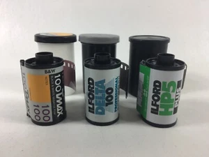 Ilford Kodak B&W 35mm Film Lot of 3 Rolls EXPIRED 100 400 - Imagen 1 de 3