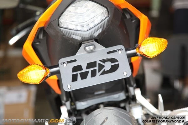 Eliminador de guardabarros completo cola ordenada + luz LED para Honda CBR500R CB500F 16-25 Foto 1 de 4