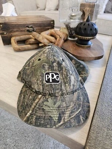 Cappellino a sfera in vero legno mimetico PPG ricamato cinturino regolabile - Foto 1 di 10