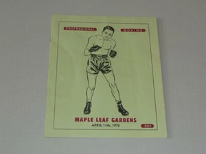 1973 CANADIAN BOXING PROGRAM 4 FIGHTS - Photo 1 sur 3