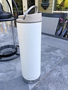 Klean Kanteen TK Wide 20 oz - 17 hrs Hot, 58 Hrs Cold, White/Tan Stainless Steel - Picture 1 of 18