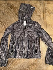 IVIVVA | by Lululemon Windbreaker / Waterproof Printed Full Zip Jacket Size 10 - Picture 1 of 3
