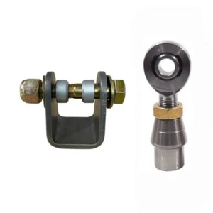 Weld-On Clevis Mount 1/2 x 5/8-18 Male LH Moly Rod End .120 Weld-In Bung Jam Nut - Picture 1 of 4