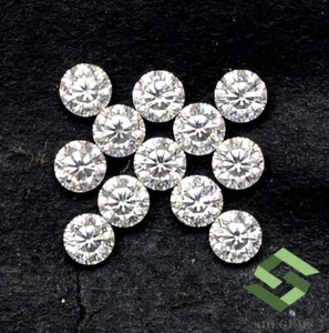 Gorgeous Moissanite Round Cut 1 mm To 2 mm Lot 50 Pcs Calibrated Loose Gemstones - Picture 1 of 5