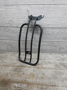 Motherwell Products Back Rear Matt Black Solo Storage Luggage Rack 12in - Picture 1 of 12